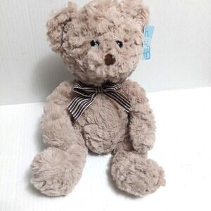 Burton & Burton Plush Teddy Bear Beige 10" Sitting Stuffed Polyester Age 3+